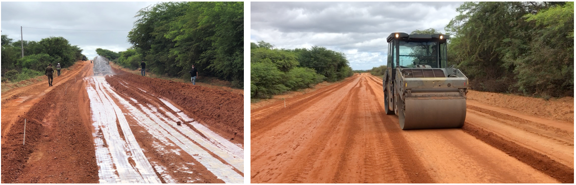 Passo a passo da aplicação do PAV-SOLO® na BR-110 — etapa 2