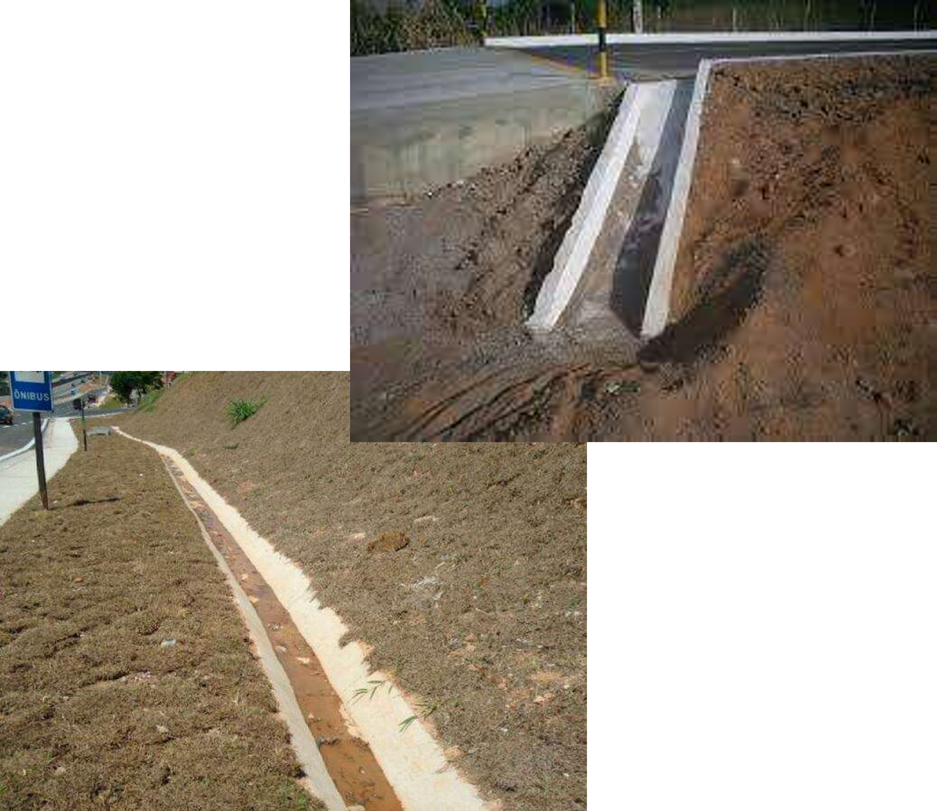 Drenagem protegida contra carreamento de material